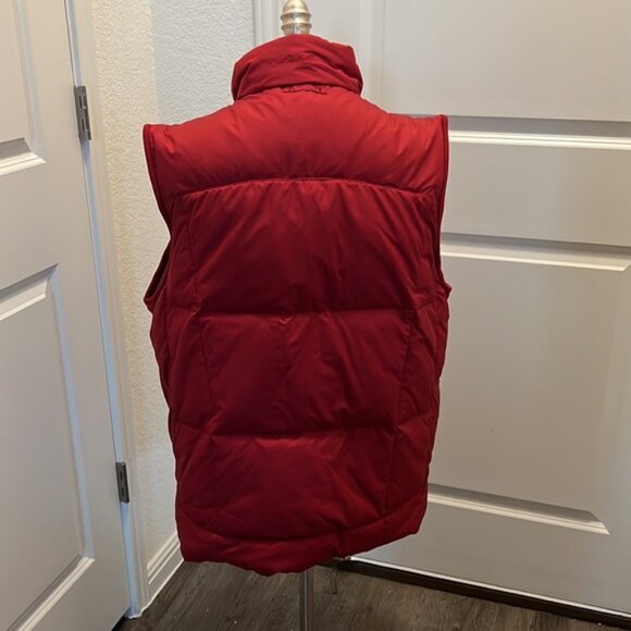 NWT Eddie Bauer Vest Goose Down Quilted Puffer Full Zip Pockets Men Adult  M Red - Picture 2 of 14
